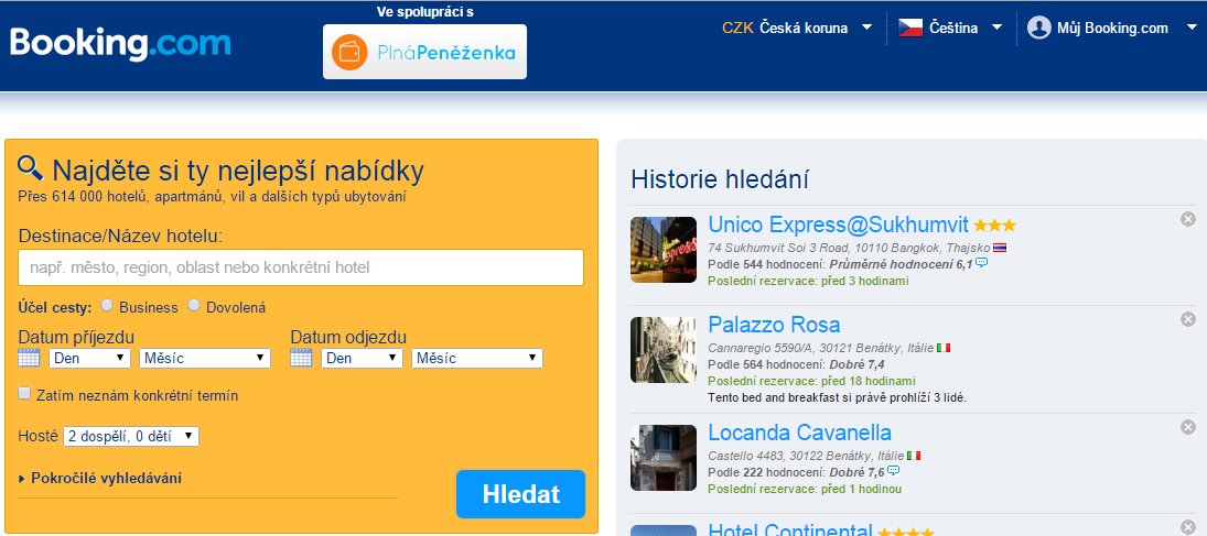 Cashback Booking.com
