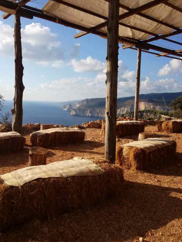 Vyhlídka v jižní části Zakynthosu na záliv Keri