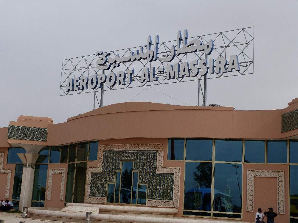 Přílet na letiště v Agadiru