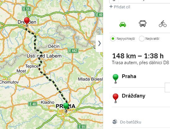 Praha - Drážďany