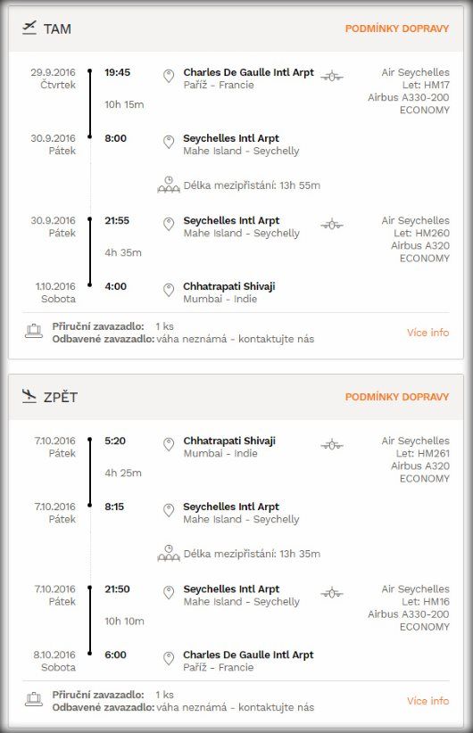 Letenka do Indie za 4990 Kč