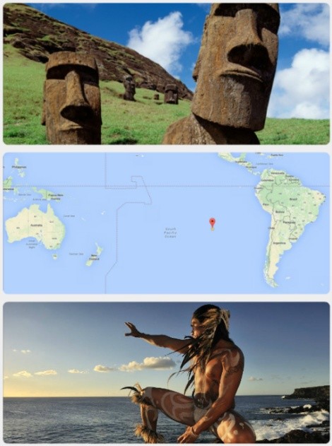 Sochy Moai Velikonoční ostrov