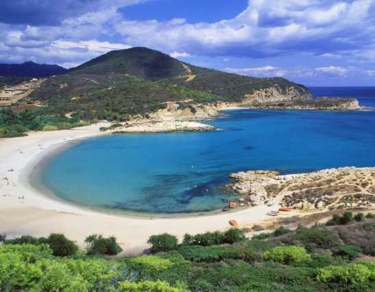 Pláž Sardinie - Chia