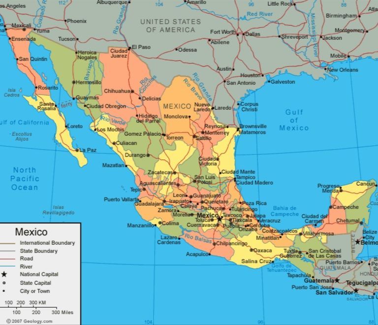 Mapa Mexika