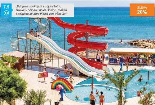 Crystal Rock na Kypru s aquaparkem