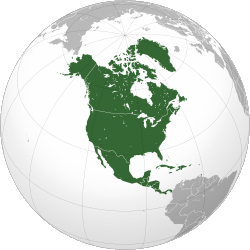 Mapa severní ameriky