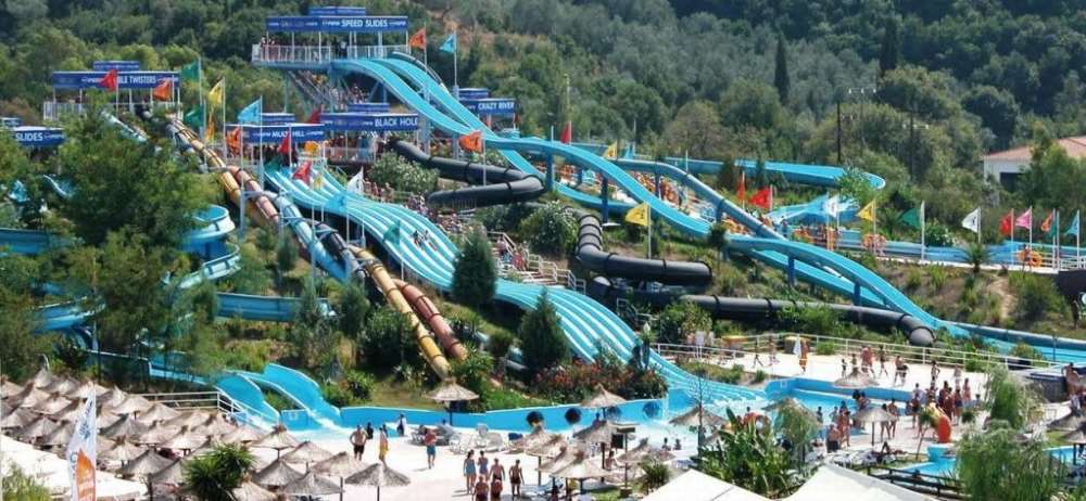 Aqualand na řeckém ostrově Korfu