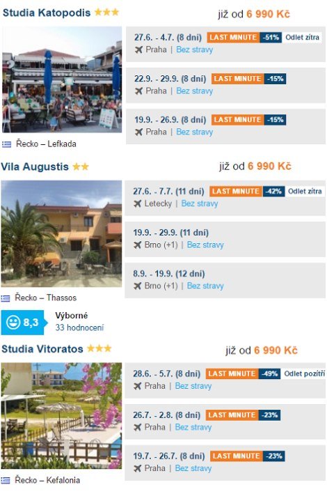 Thassos, Lefkada, Kefalonia super last minute