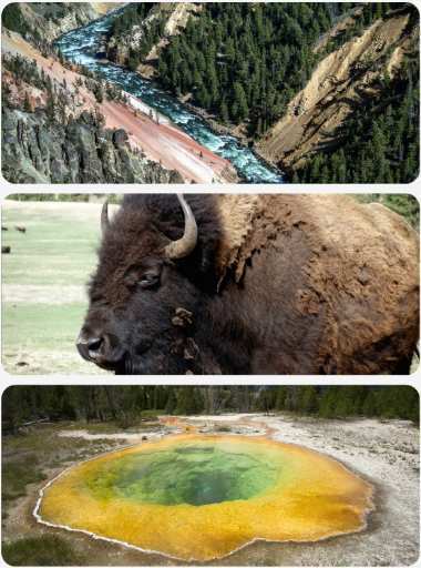 Yellowston národní park USA