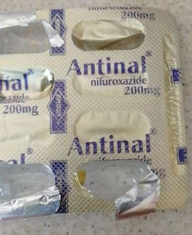 Rozbalené balení léku Antinal 200mg