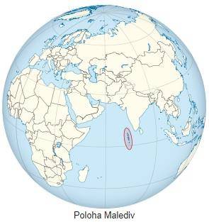 Maledivy Kde leží na mapě