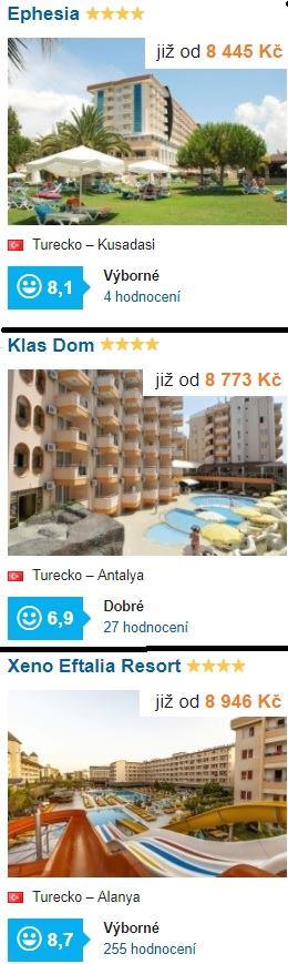 Turecko all inclusive dovolená s tobogánem