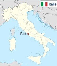 Mapa Řím kde leží na mapě