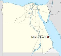 Marsa Alam kde leží na mapě