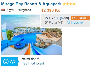 Nejlepší hotely Egypt srovnání