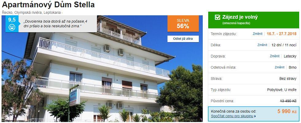 Olympská riviéra Řecké ostrovy odlet zítra super last minute