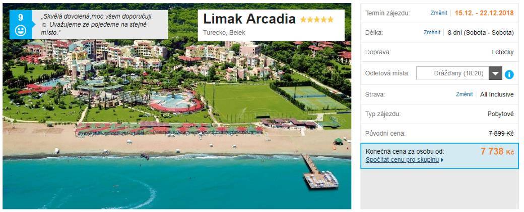 Pětihvězdičková all inclusive dovolená v Turecku