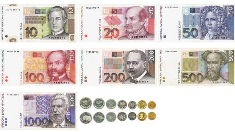 Měna v Chorvatsku chorvatská kuna