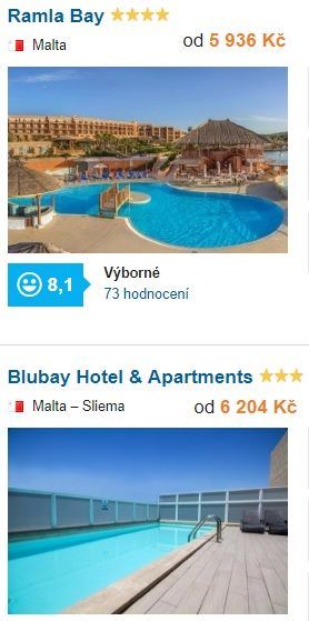 Nejlevnější dovolená na Maltě