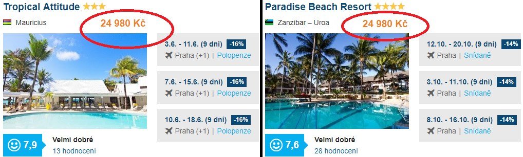 Mauricius a Zanzibar zajímavé zájezdy a dovolená