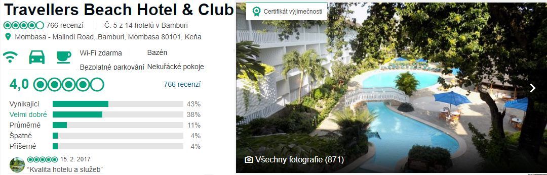 Keňa zájezd se super ubytováním