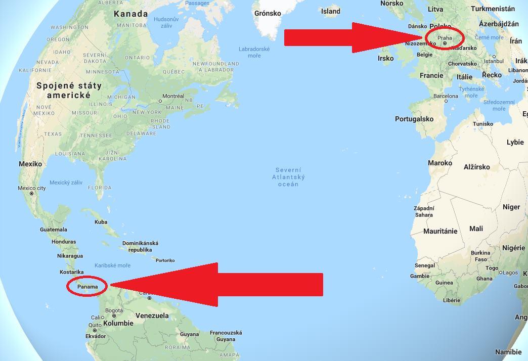 Kde leží Panama na mapě světa