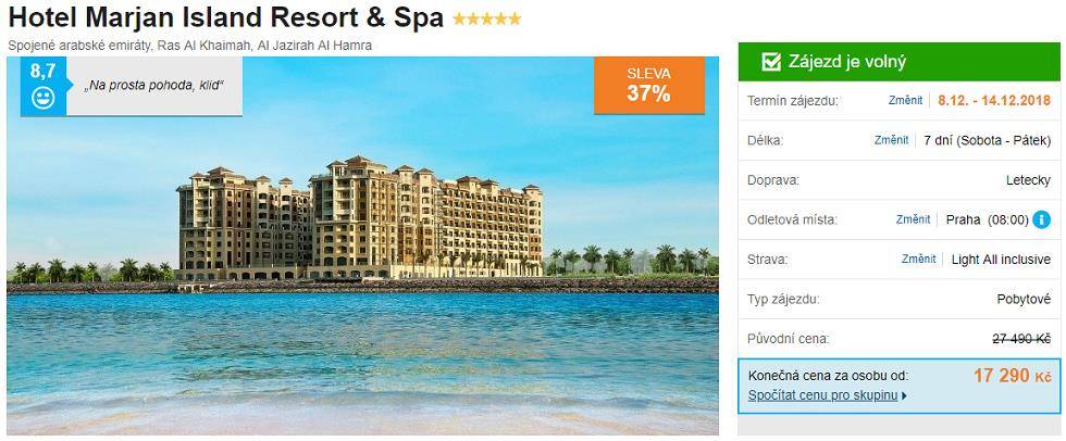 Ras al Khaimah spojené arabské emiráty All Inclusive zájezd a dovolená