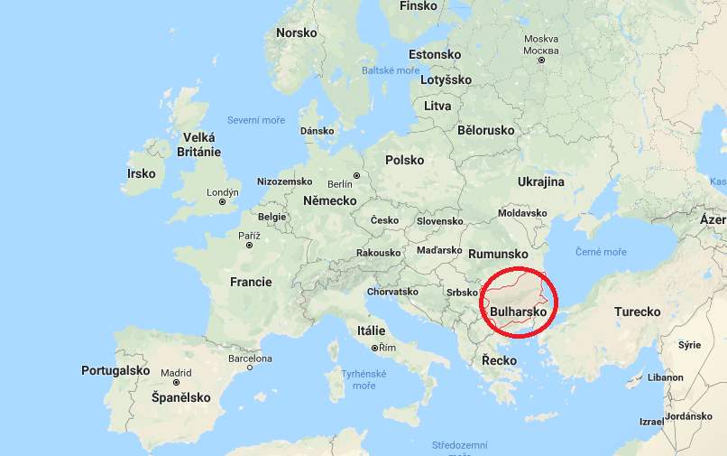 Poloha Bulharska aneb kde leží na mapě světa