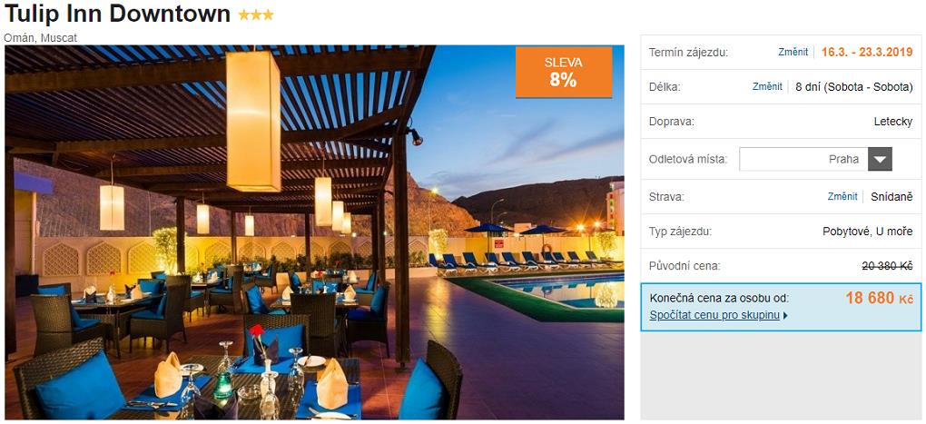 Muscat a Omán akční zájezd last minute