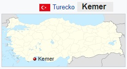 Poloha Kemeru aneb kde leží na mapě Turecka