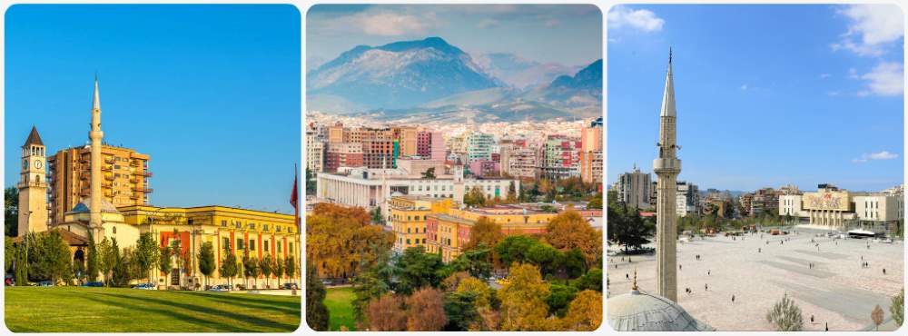 Hlavní město Albánie Tirana