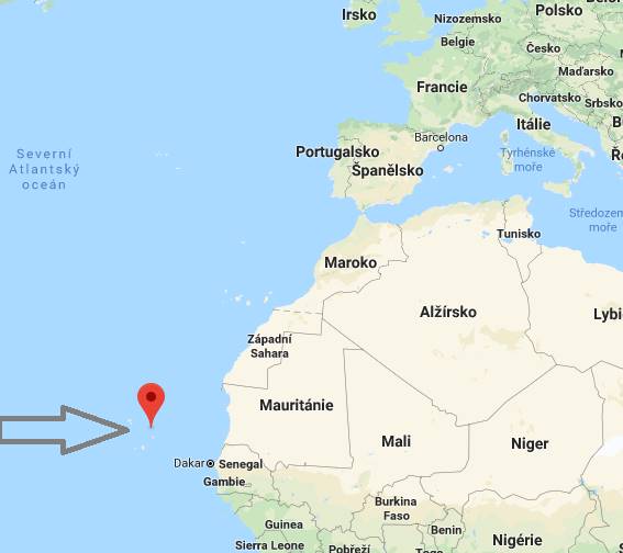 Kde se nachází Kapverdské ostrovy na mapě světa
