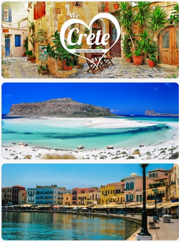 Ostrov Kréta Řecko přelom července a srpna