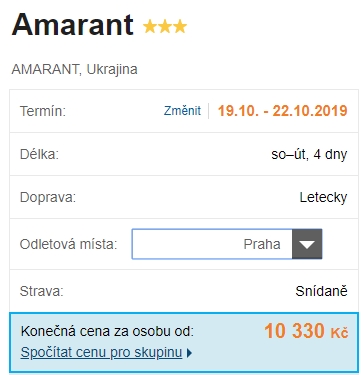 Zájezd do Černobylu na Ukrajinu