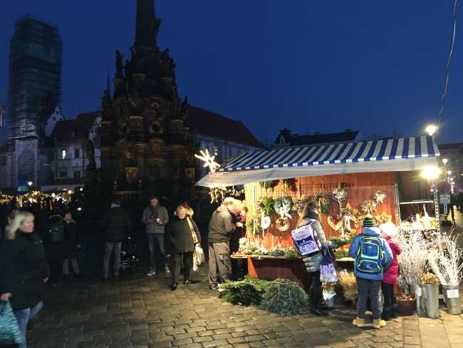 Vánoční trhy Olomouc stánek