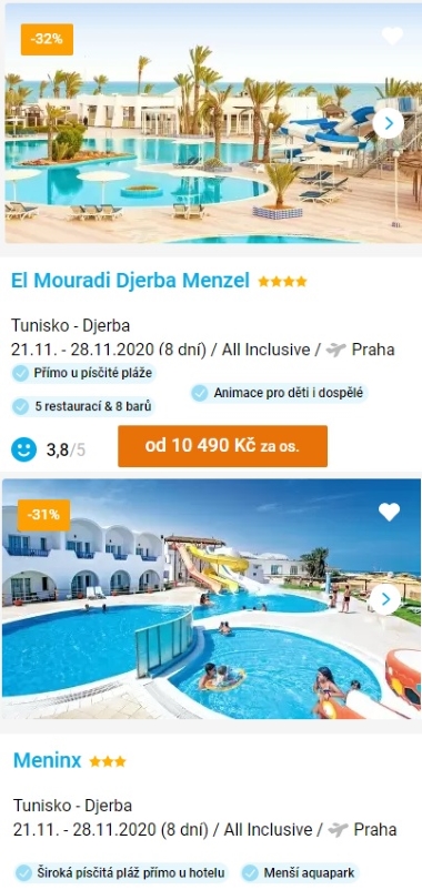Akční zájezdy do Tuniska