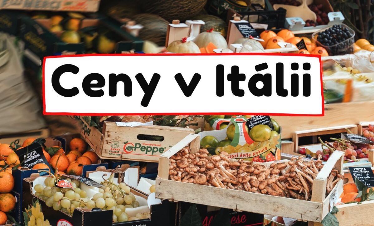 Ceny v Itálii potravin pizza zmrzlina atd