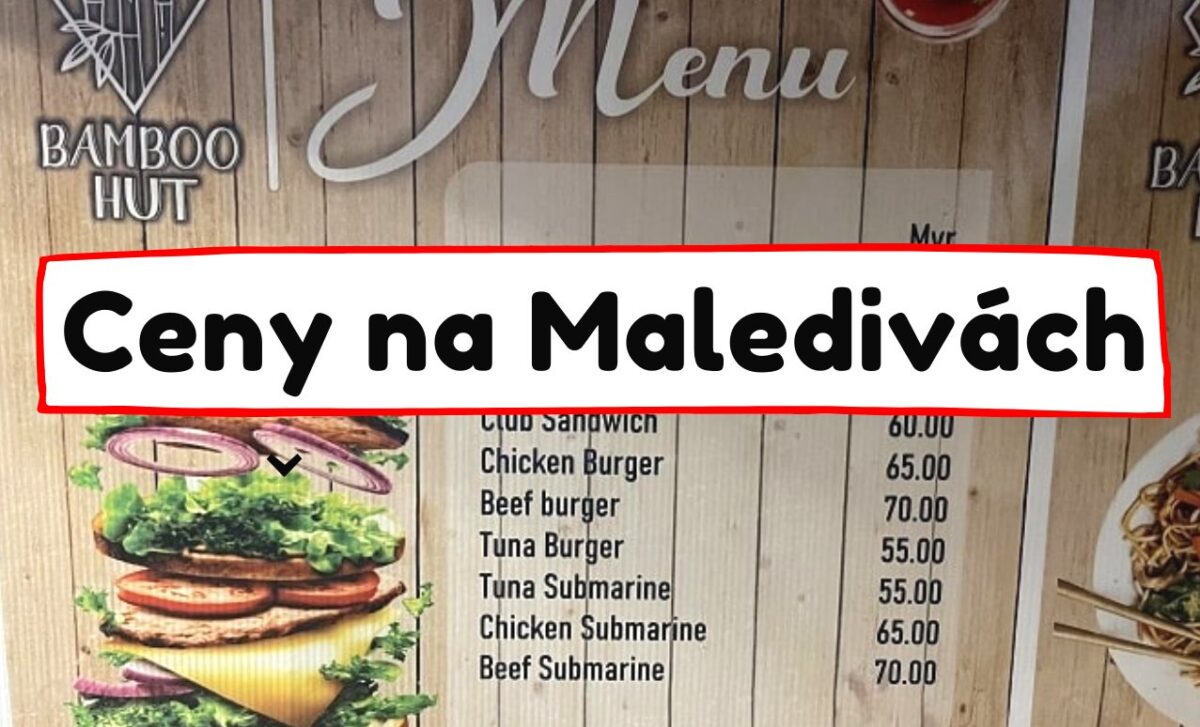 Ceny na Maledivách potravin jídla v restauraci